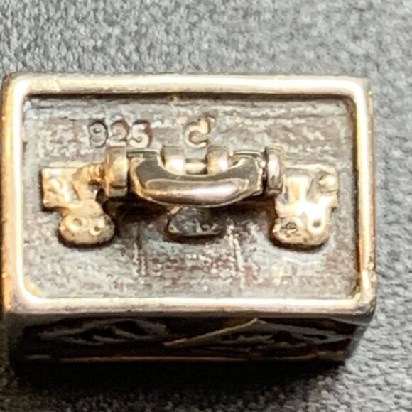 Chamilia Sterling Silver 925 Slide Charm Travel Suitcase Solid Sterling - Picture 6 of 7